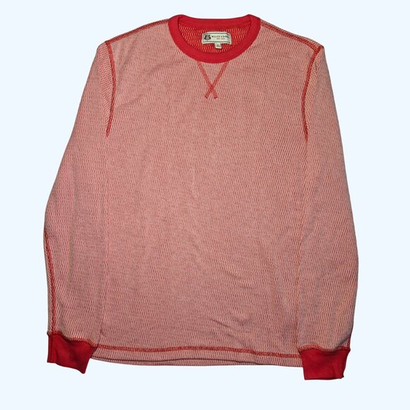 Wallace and Barnes Two Tone Honeycomb Waffle Knit Thermal Crew Neck Medium Mens - Picture 2 of 6